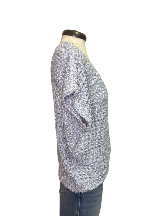 Crochet Summer Sweater Top Denim