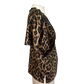 Leopard V Neck Flutter Sleeve Top