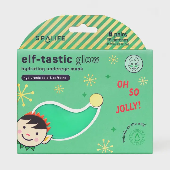 Christmas Holiday Elf-Tastic Glow Hydrating Undereye Masks 8ct