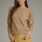 Short Puff Sleeve Sweater Oatmeal