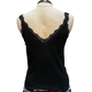 Eve Lace Trim Tank Black