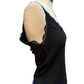 Eve Lace Trim Tank Black