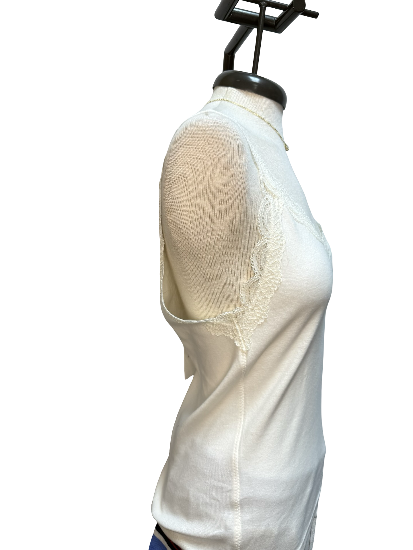 Eve Lace Trim Tank Sandstone