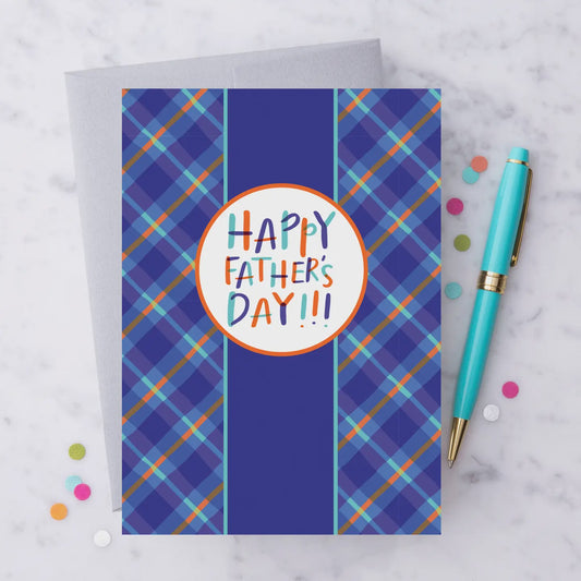 Father's Day Blue Greeting Card