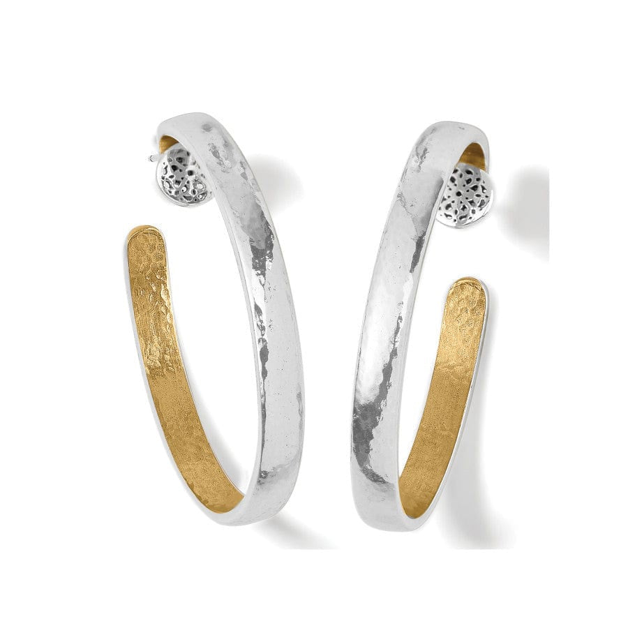 Ferrara Entrata Medium Hoop Earrings Silver