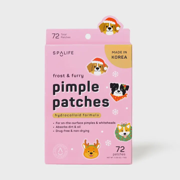Christmas Holiday Frosty & Furry Pimple Patches 72ct