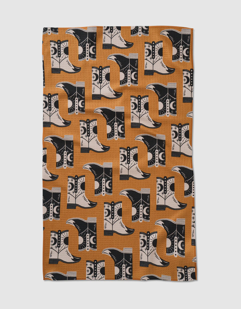 Cowboy Boots Geometry Tea Towel