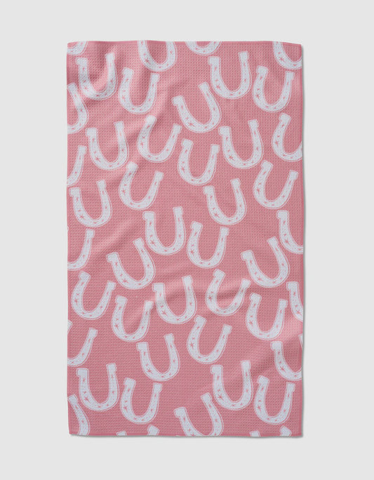 Lucky Horseshoe Geometry Tea Towel