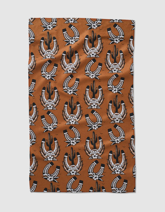 Western Horseshoes Geometry Tea Towel
