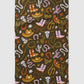 Wild Cowboy Geometry Tea Towel