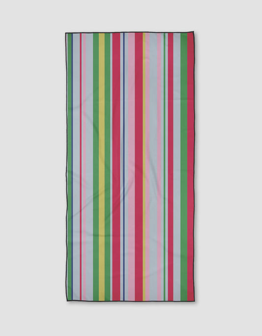 Geometry Line It Up Melon Beach Towel