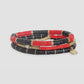 Grace Game Day Stack Bracelet Red/Black
