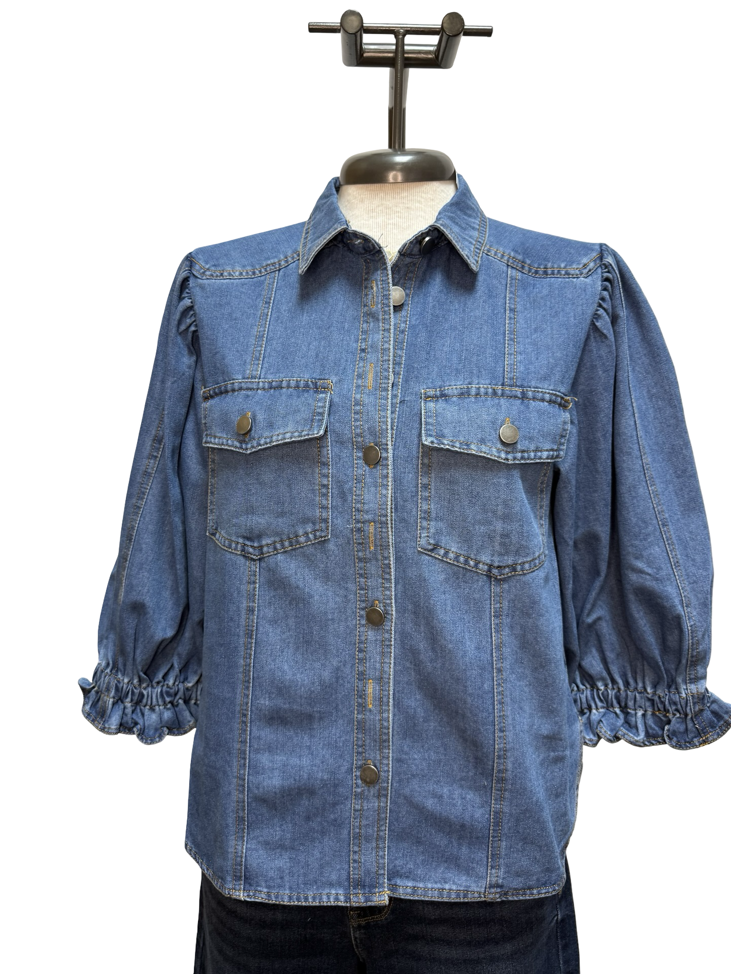 Half Sleeve Denim Jacket