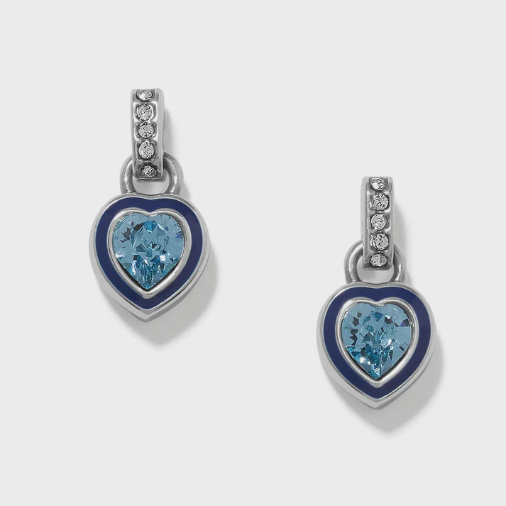 Halo Gemma Petite Heart Post Drop Earrings
