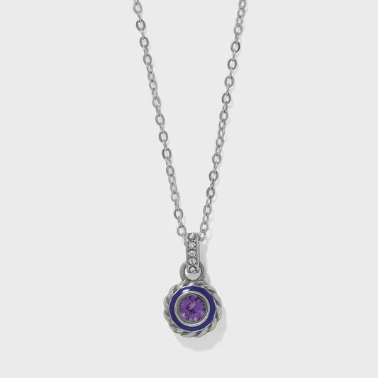 Halo Gemma Petite Round Necklace