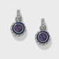 Halo Gemma Petite Round Post Drop Earrings