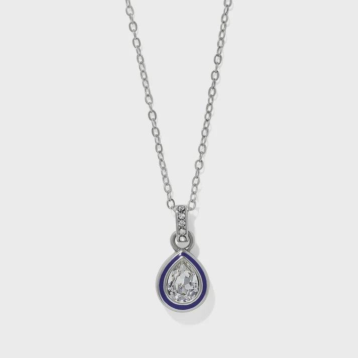 Halo Gemma Petite Teardrop Necklace