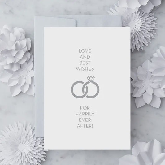 Love and Best Wishes Wedding Greeting Card