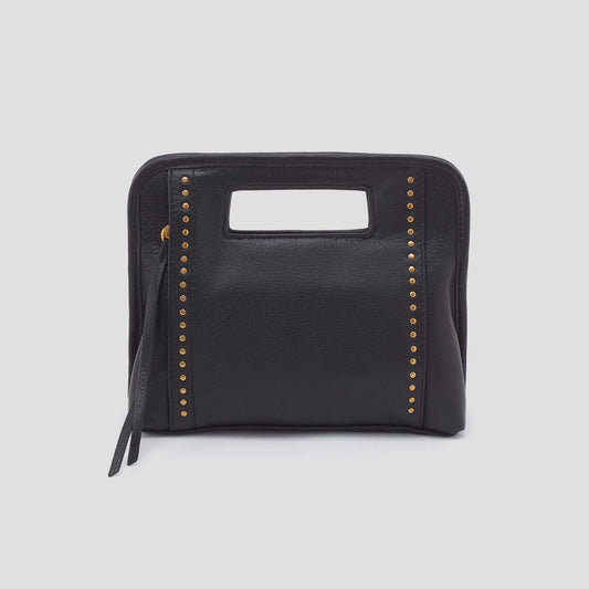 Ace Clutch by Hobo in Pebbled Black