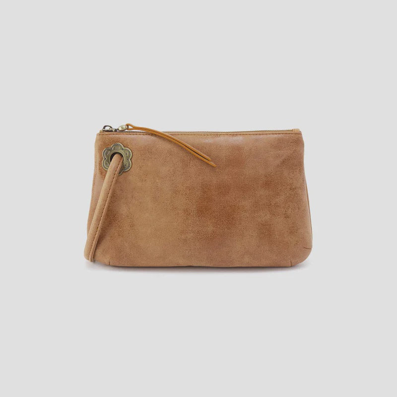 Daisy Daze Large Wristlet by Hobo in Whiskey