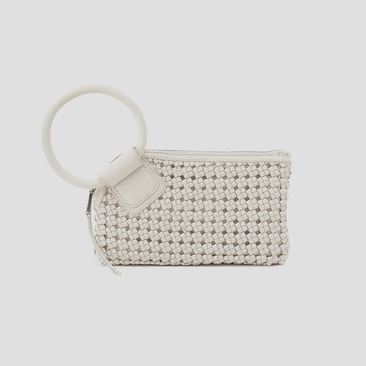 Sable Wristlet by Hobo in Woven Whitecap
