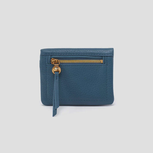 Lumen Mini Wallet by Hobo in Pebbled Peacock Feather