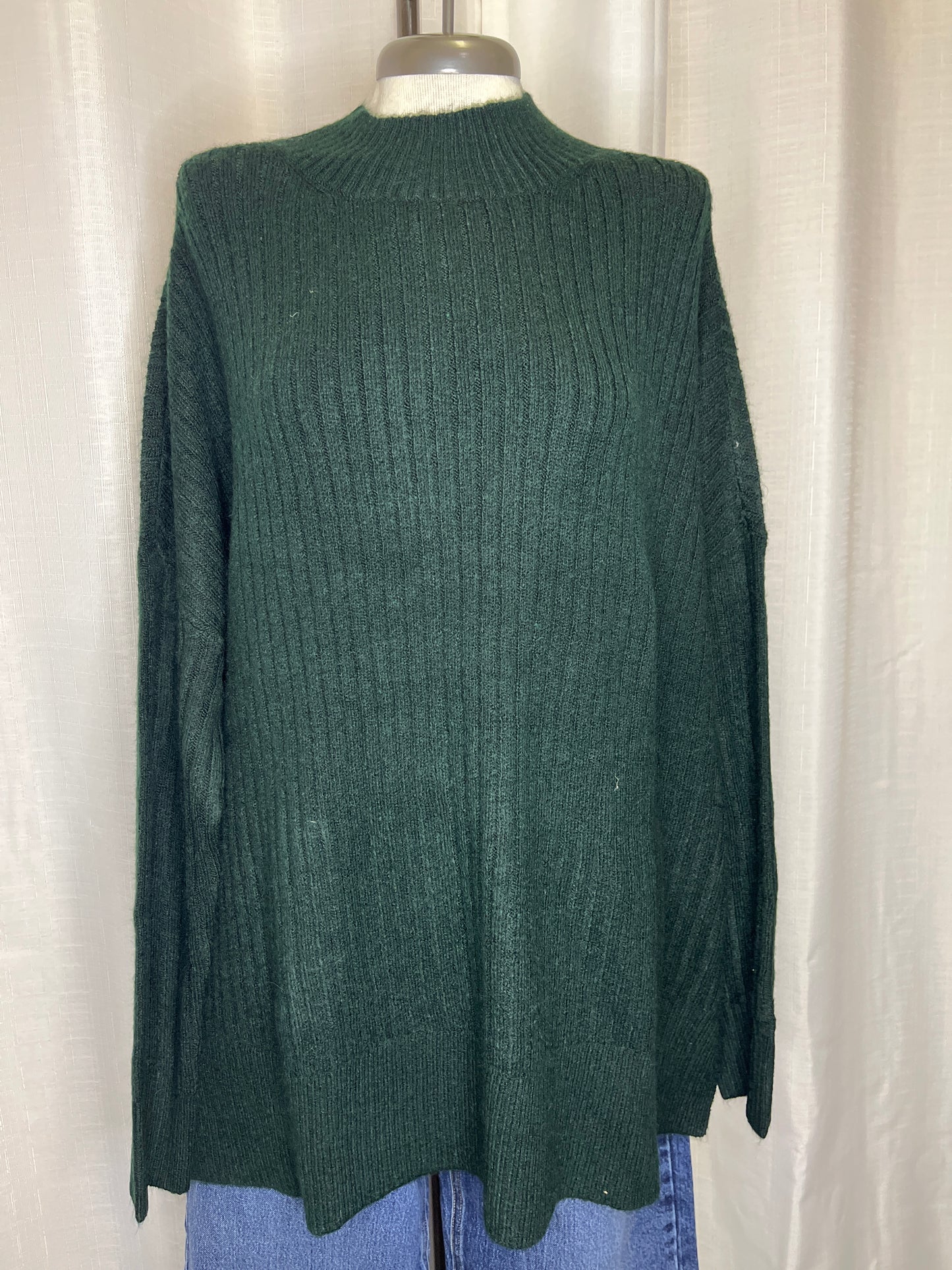 Milo Ribbed Sweater Green