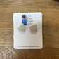 White Heart Studs