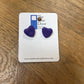 Purple Heart Studs