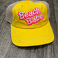 Ladies Ball Cap Yellow Beach Babe