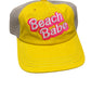 Ladies Ball Cap Yellow Beach Babe