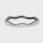 Inner Circle Slim Hinged Bangle Silver