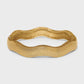Inner Circle Wide Hinged Bangle Gold