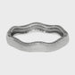 Inner Circle Wide Hinged Bangle Silver