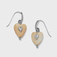 Love Messages I Am Grateful Wood French Wire Earrings