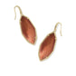Ophelia Drop Earrings Gold Burnt Orange MOP