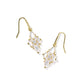Abbie Crystal Drop Earrings Gold Neutral Mix