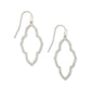 Abbie Small Open Frame Earrings Silver