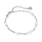 Ashton Delicate Chain Bracelet Silver Freshwater Pearl