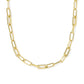 Bella Chain Necklace Gold White CZ