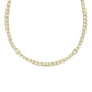 Bella Tennis Necklace Gold White CZ