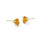 Cailin Crystal Stud Earrings Gold Golden Yellow Crystal