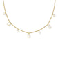 Cailin Delicate Strand Necklace Gold Ivory MOP
