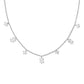 Cailin Delicate Strand Necklace Silver White CZ