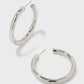 Colette Large Hoop Earrings Silver