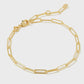 Courtney Paperclip Bracelet Gold