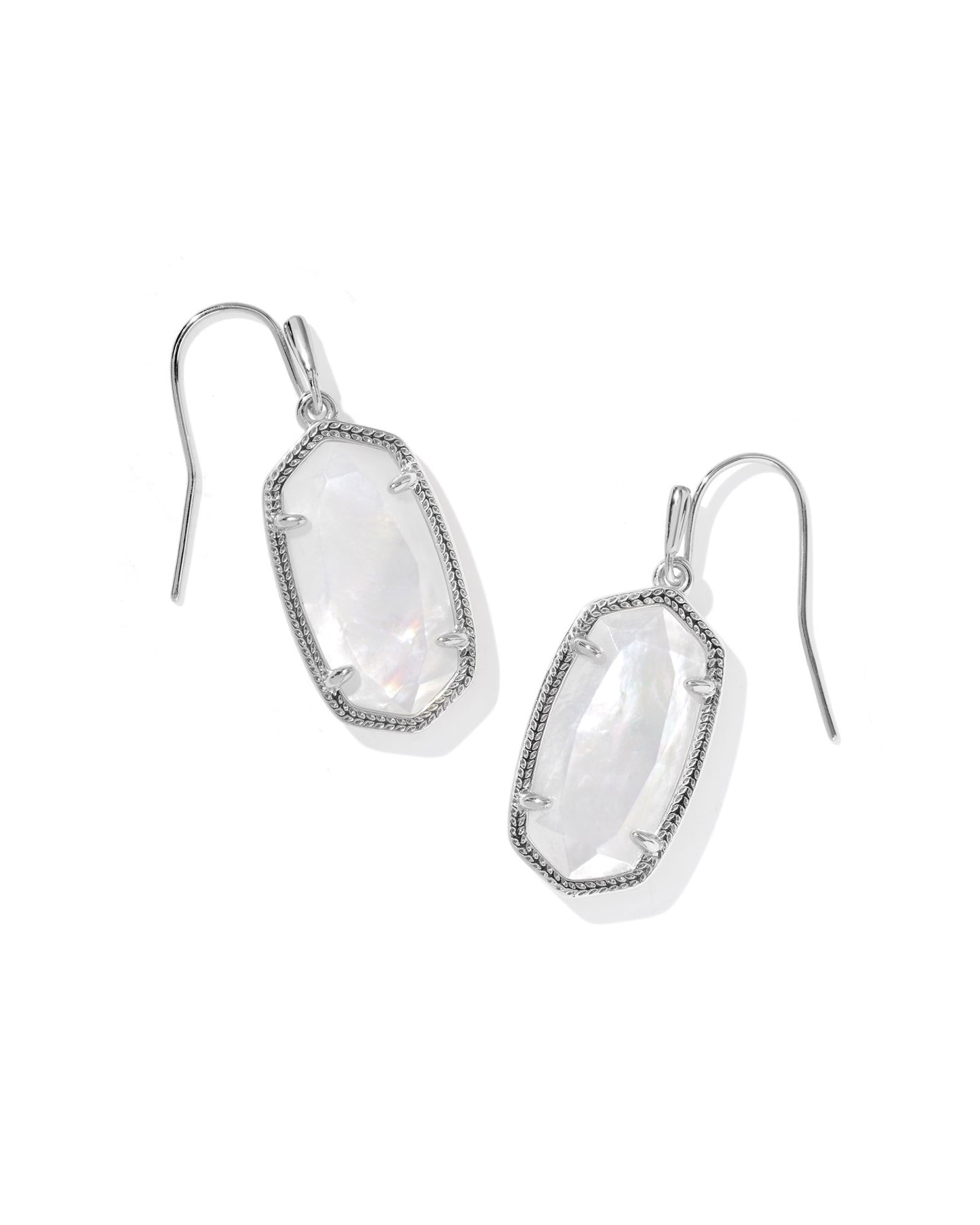 Dani Drop Earring Silver Ivory MOP