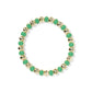 Daphne Enamel Stretch Bracelet Gold Green