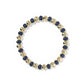 Daphne Enamel Stretch Bracelet Gold Navy