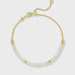 Deliah Delicate Chain Bracelet Gold Ivory Mother Of Pearl